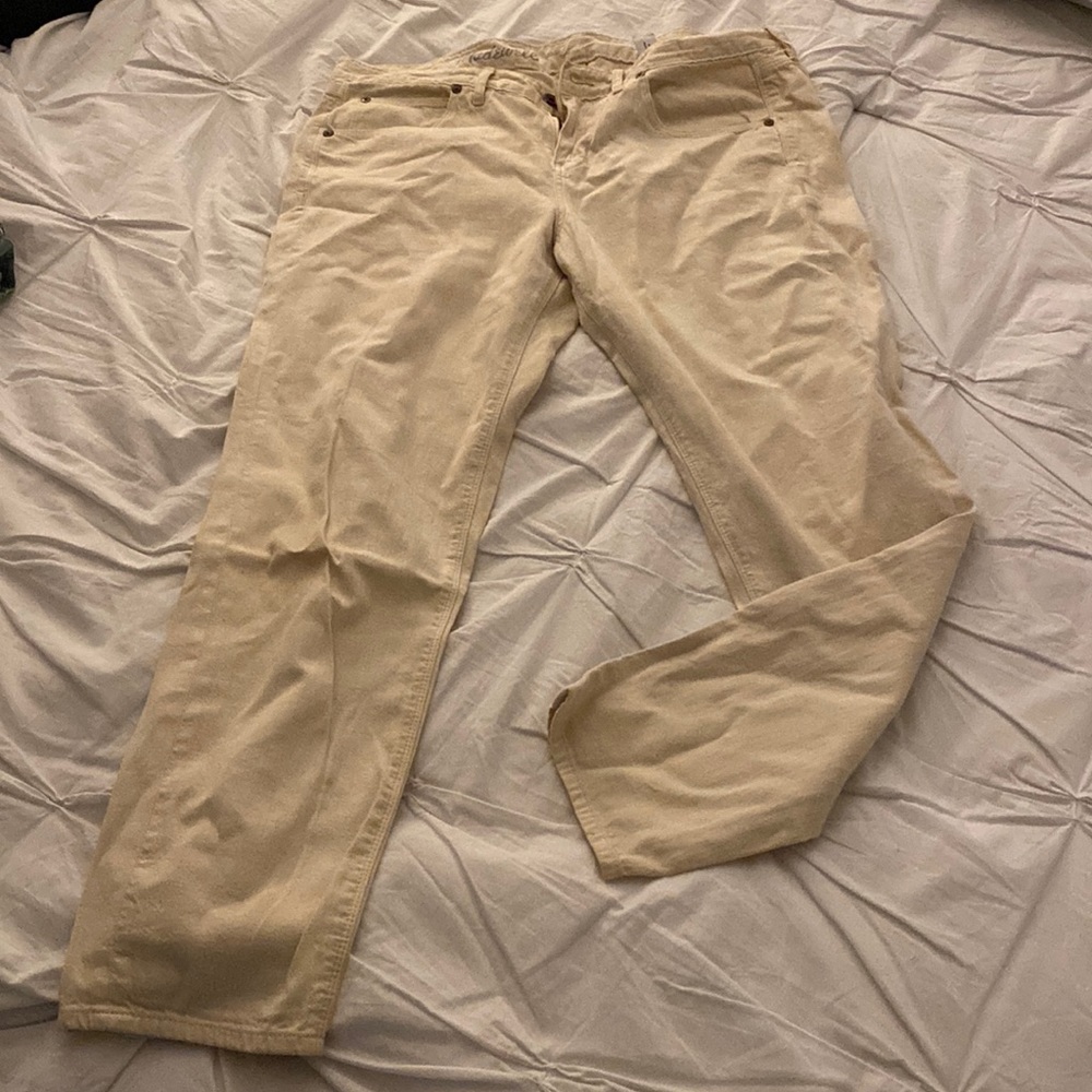 Madewell off white straight leg jean size 30